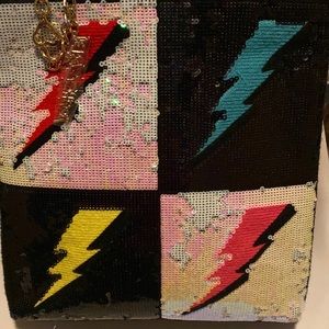 Betsy Johnson sequin bag